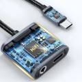 Bộ chuyển đổi hỗ trợ sạc nhanh 60W 2 cổng 3.5 audio và type C