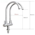 Vòi rửa chén 2 đầu lạnh inox 304 Hobby RC2D
