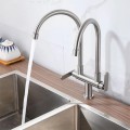 Vòi rửa chén 2 đầu lạnh inox 304 Hobby RC2D