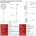 Quạt cây đứng Tiross TS9187