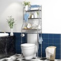 Kệ bồn cầu inox 3 tầng, giá để đồ nhà vệ sinh, kệ để đồ phòng tắm