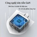 Củ sạc nhanh 2in1 PD 20W QC 18W cổng USB-C và USB-A 