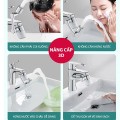 Đầu lọc nước tại vòi bồn rửa mặt Mifan tay xoay 3 chiều 1080 độ
