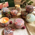Set 4 cốc nến thơm hoa khô thiên nhiên, nhẹ nhàng