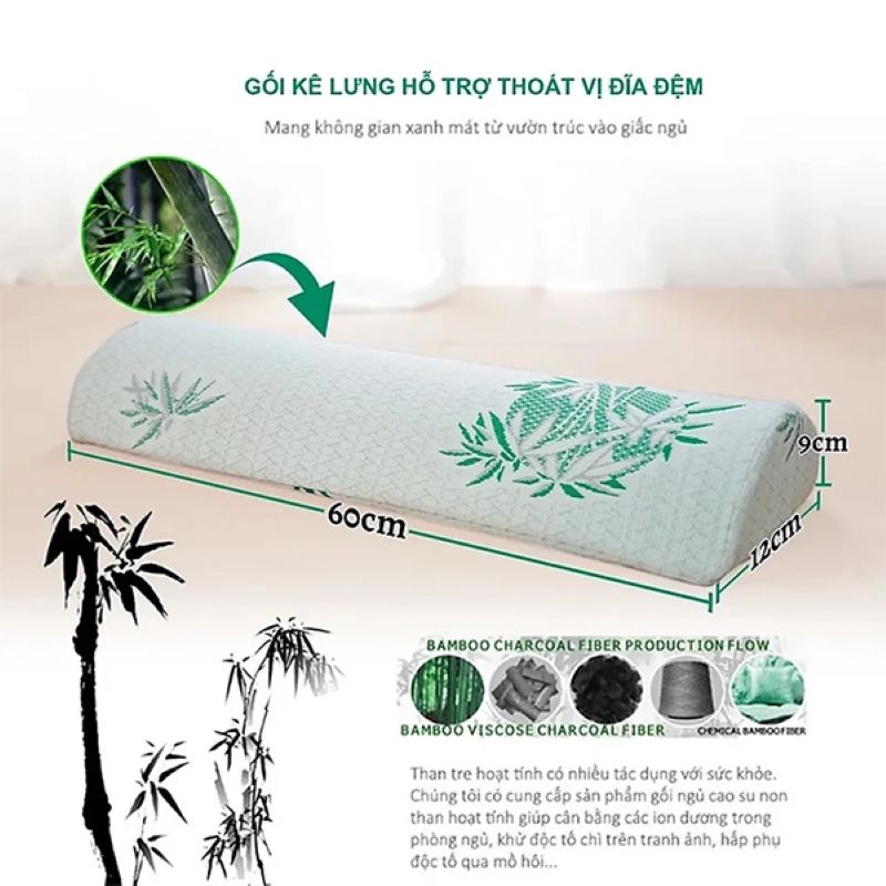 Gối kê lưng hỗ trợ nâng đỡ cột sống HANAKO