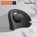 Đệm tựa lưng ô tô tích hợp con lăn cao cấp Cicido