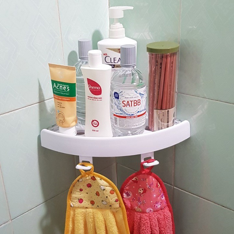 Kệ góc nhà tắm hút chân không siêu chắc chịu lực tốt N204