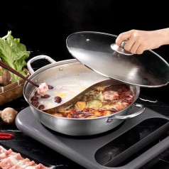 Nồi lẩu 2 ngăn 32cm cùng lúc thưởng thức hai hương vị E123