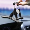 Giá đỡ điện thoại kẹp viền taplo ô tô đầu xoay 360 độ