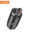 Tẩu sạc ô tô tích hợp 2 cổng ra usb và typeC thông minh 
