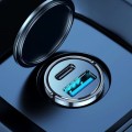 Tẩu sạc ô tô tích hợp 2 cổng ra usb và typeC thông minh 