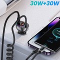 Tẩu sạc ô tô sạc nhanh có cổng PD và USB