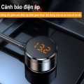 Bộ chia tẩu trên ô tô với 3 cổng tẩu 128W