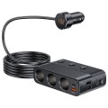 Bộ chia tẩu trên ô tô với 3 cổng tẩu 128W
