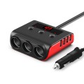 Bộ chia 3 tẩu, 4 cổng usb thông minh trên ô tô