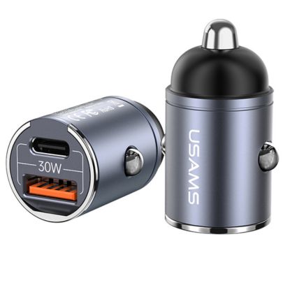 Tẩu sạc nhanh 1 cổng USB và 1 PD nhỏ gọn