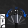 Tẩu sạc ô tô siêu nhanh tích hợp 2 dây sạc BA1200, 1 cổng lightning (iphone/IOS) + 1 cổng type C