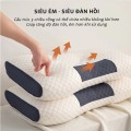 Gối massage chống đau mỏi vai gáy thiết kế lượn sóng BA1169