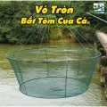 Vó bắt tôm, lươn, cá dạng tròn thông minh, tiện lợi BA1170, Vó 1m