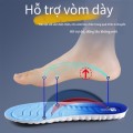 Combo 2 đôi lót giày thể thao 4D mềm mại, thoáng khí chống sốc BA1171, Size 39/40