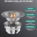 Bộ lọc rác bồn rửa bát inox ngăn mùi hôi, côn trùng BA1190, Bản lưới tràn viền
