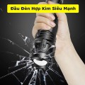 Đèn pin siêu sáng cầm tay chiếu xa 500m chất liệu hợp kim chắc chắn BA1216
