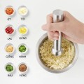 Bộ chày cối inox 304 đúc nguyên khối có nắp đậy BA1204