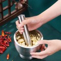 Bộ chày cối inox 304 đúc nguyên khối có nắp đậy BA1204