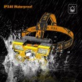 Đèn pin đội đầu 5 bóng siêu sáng, chống nước kèm dây sạc BA1215
