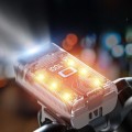 Đèn led xe đạp 6 chế độ sạc USB sử dụng ban đêm hiệu quả BA1220, Loại ngắn