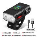 Đèn led xe đạp 6 chế độ sạc USB sử dụng ban đêm hiệu quả BA1220, Loại ngắn