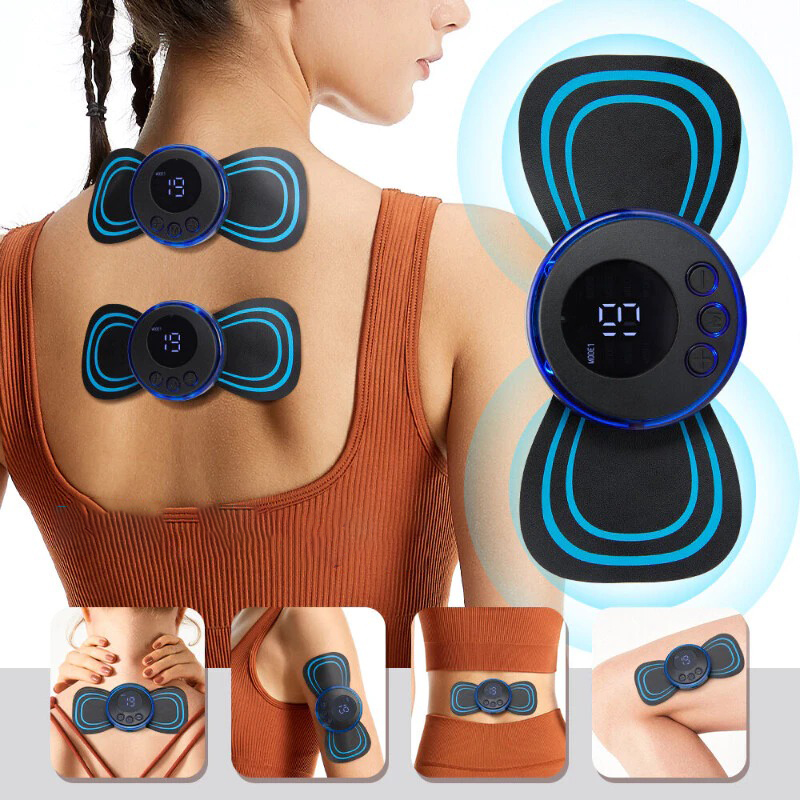 Miếng dán massage xung điện EMS tích hợp 8 chế độ BA1232