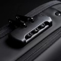 Túi đeo chéo chống nước, chống trộm, tích hợp cổng sạc USB BA1231, Màu đen nâu