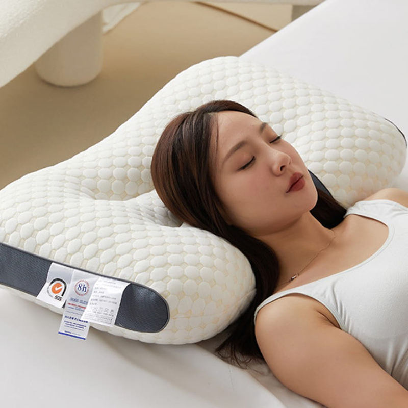 Gối massage chống đau mỏi vai gáy thiết kế lượn sóng BA1169