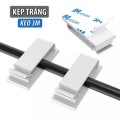 Combo 10 kẹp dây điện gắn tường bản lớn có chốt BA1259, Màu đen 