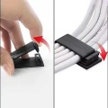 Combo 10 kẹp dây điện gắn tường bản lớn có chốt BA1259, Màu đen 