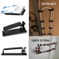 Combo 10 kẹp dây điện gắn tường bản lớn có chốt BA1259, Màu đen 