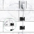 Combo 10 kẹp dây điện dính tường loại nhỏ BA1242 , Màu đen 