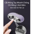 Máy bấm, tỉa móng tay kết hợp dũa bằng điện nhỏ gọn tiện lợi BA1278, Màu đen 