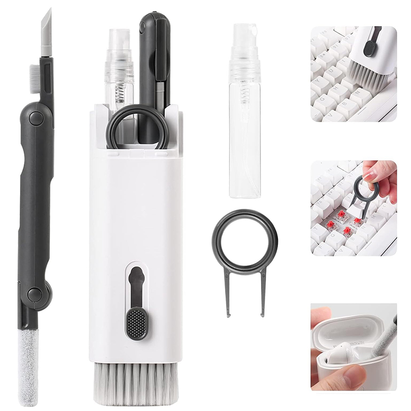 Bộ dụng cụ vệ sinh laptop, máy tính, bàn phím, tai nghe airpod đa năng 7 in 1 BA1270