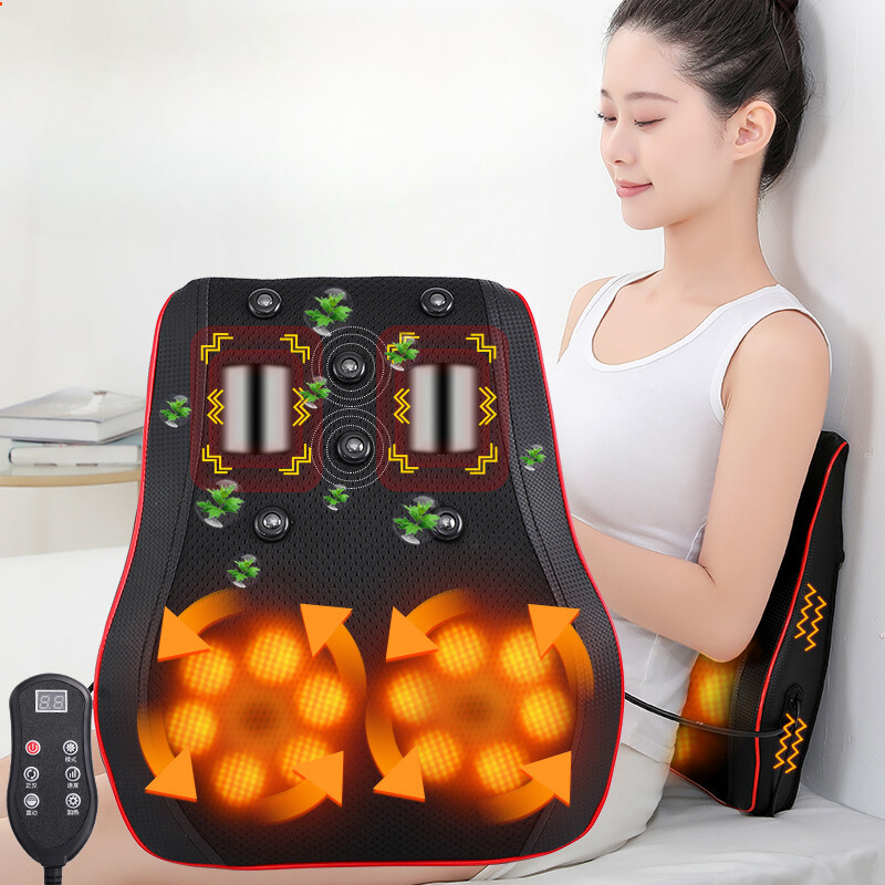 Gối massage đa năng hồng ngoại 20 bi xoay, 8 nam châm BA1275