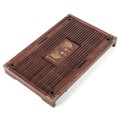 Khay đựng trà nẹp đồng vân nổi 4 góc BA1284
