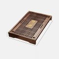 Khay đựng trà nẹp đồng vân nổi 4 góc BA1284