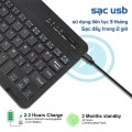Bàn phím bluetooth không dây 10 inch cho điện thoại BA1288, Màu hồng 