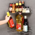 Set 2 kệ góc nhà tắm đa năng không gỉ tặng kèm miếng dán siêu dính N173