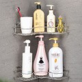 Set 2 kệ góc nhà tắm đa năng không gỉ tặng kèm miếng dán siêu dính N173