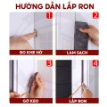 Ron dán khe cửa chống va đập, chống ồn, chống bụi N305, Màu nâu - Loại 5m