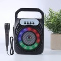 Loa kéo mini kết nối bluetooth âm thanh sống động tặng kèm mic hát V113