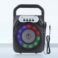Loa kéo mini kết nối bluetooth âm thanh sống động tặng kèm mic hát V113