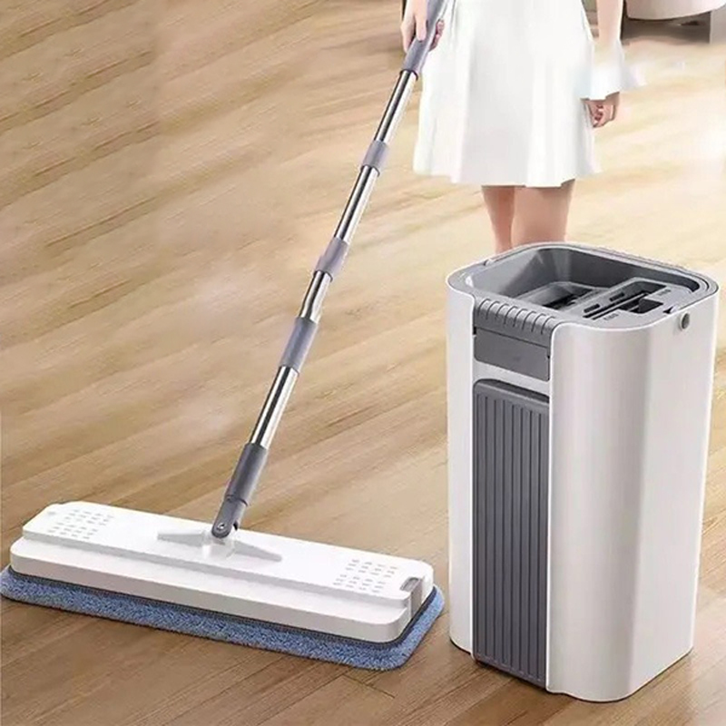 Bộ lau nhà Kitimop-C6 có thùng lau tự vắt thông minh BA1305